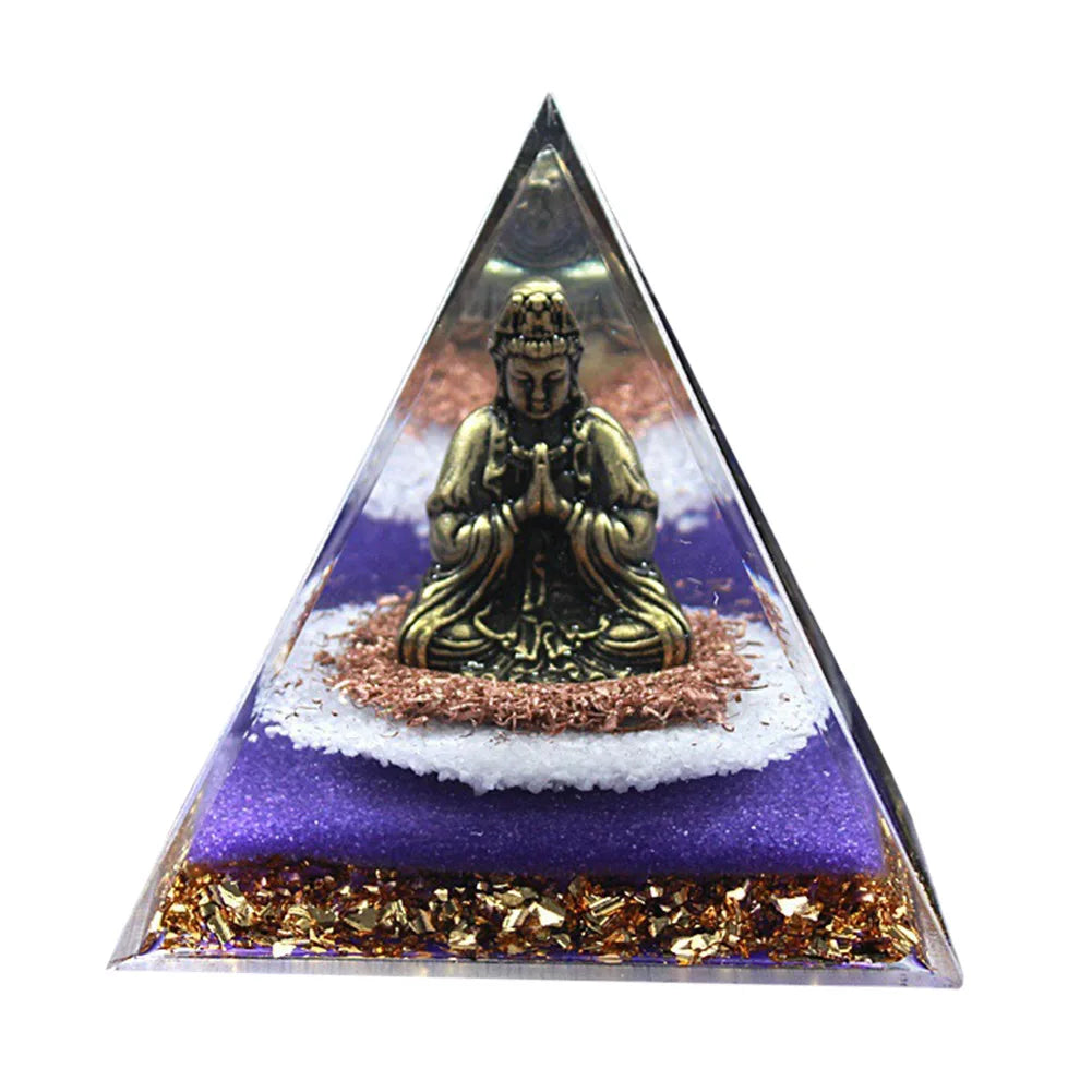 Shunmaii Crystal Pyramid Healing Figurine For Meditation EnergyDecorativeArtwork