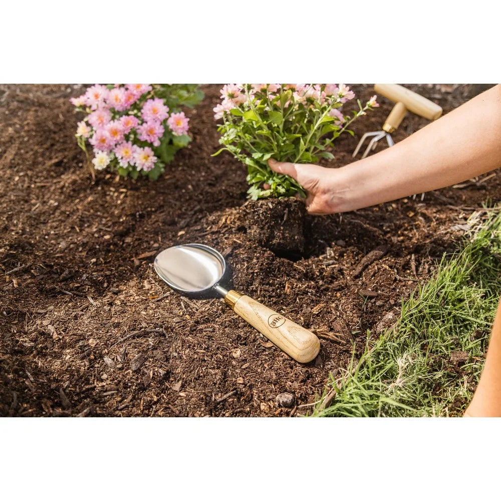 XMSJ Stainless Steel Garden Tool Set With Wood Handles