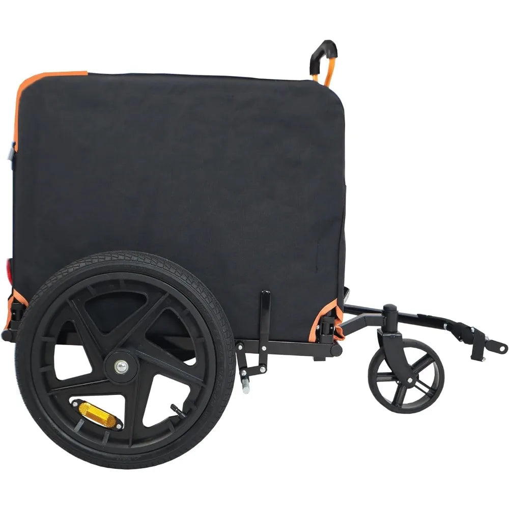 Adigyco Foldable Pet Jogging Stroller Bicycle Trailer For Small Pets