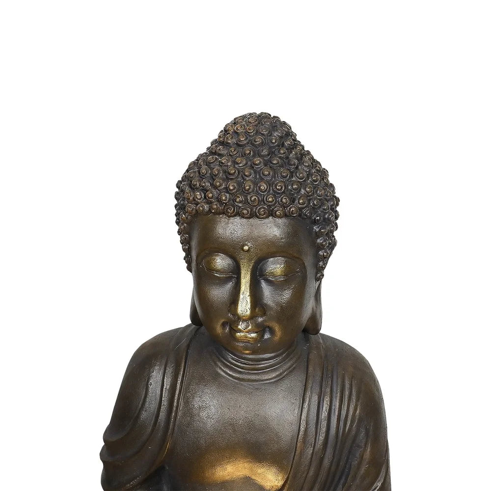 High-concerned Buddha Outdoor Water Fountain With LED Illuminated ZenGarden Lights