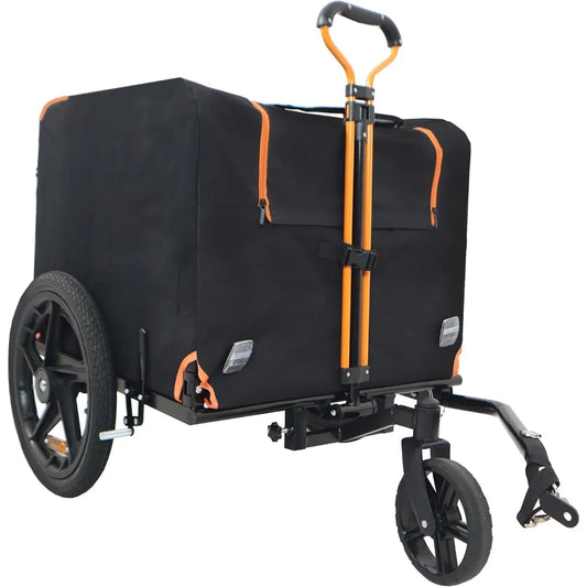 Adigyco Foldable Pet Jogging Stroller Bicycle Trailer For Small Pets