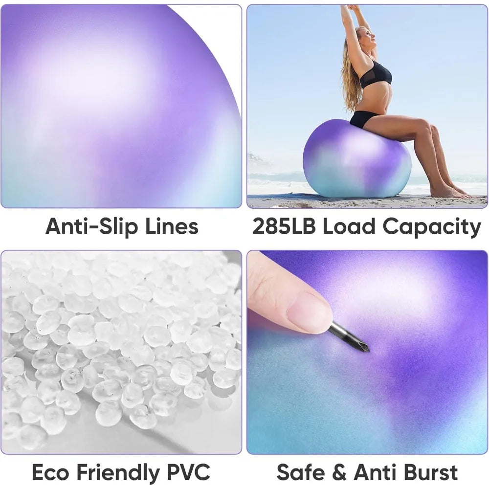 SHXI Yoga Pilates Ball Anti Slip Heavy Duty Gym Ball