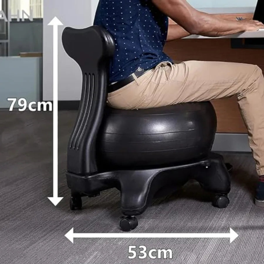 XMSJ Ergonomic Fitness Ball Chair For Posture Support Home Gym