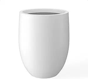 Kante Concrete PlanterPot With DrainageHole RubberPlug OutdoorWeatherproof Indoor Durable