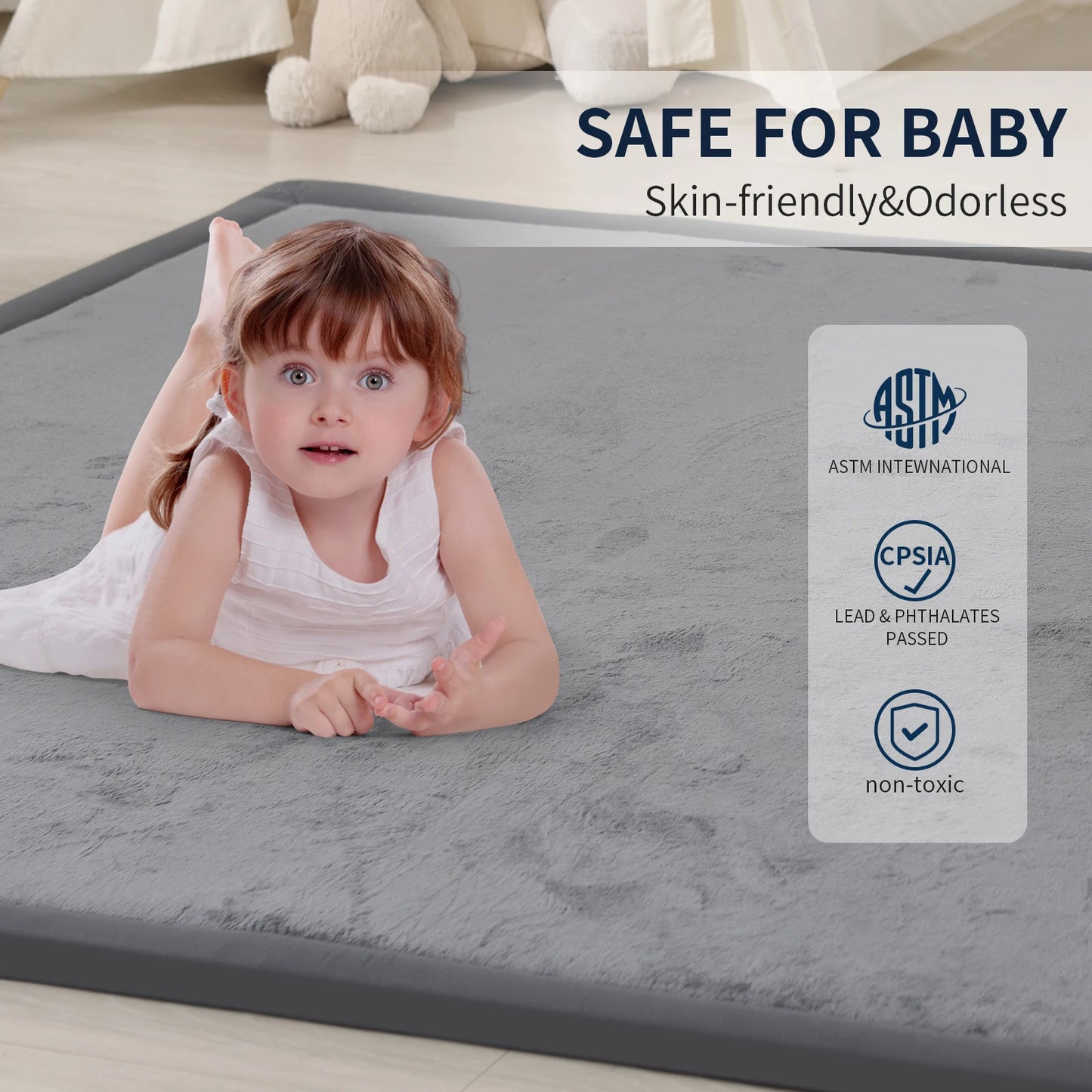 Huloo Sleep Baby Play Mat Non-Slip Tatami Style Crawling Rug