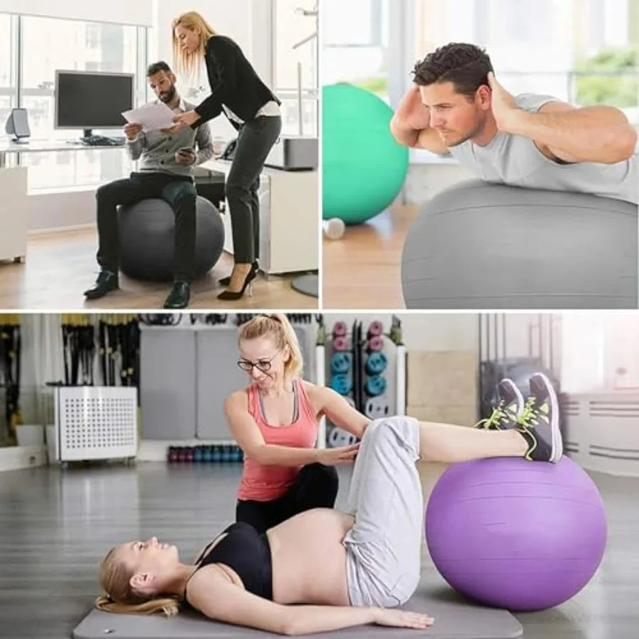 XMSJ Ergonomic Fitness Ball Chair For Posture Support Home Gym